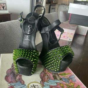 Fabulous spiky Jeffrey Campbell platforms